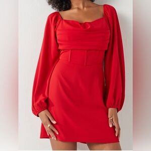 Francesca’s red dress